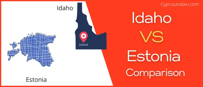 Is Idaho bigger than Estonia