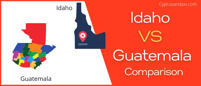 Is Idaho bigger than Guatemala