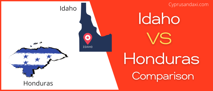 Is Idaho bigger than Honduras