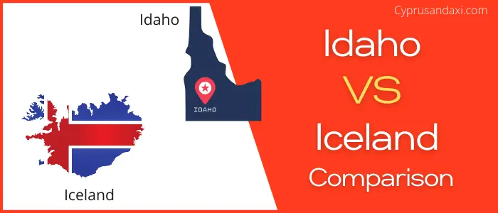 Is Idaho bigger than Iceland