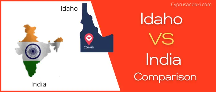 Is Idaho bigger than India