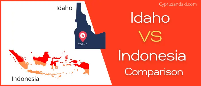 Is Idaho bigger than Indonesia