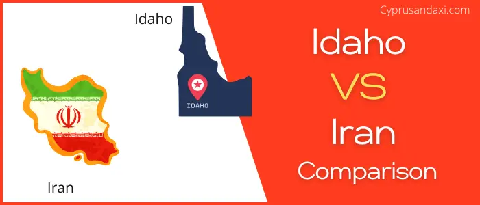 Is Idaho bigger than Iran