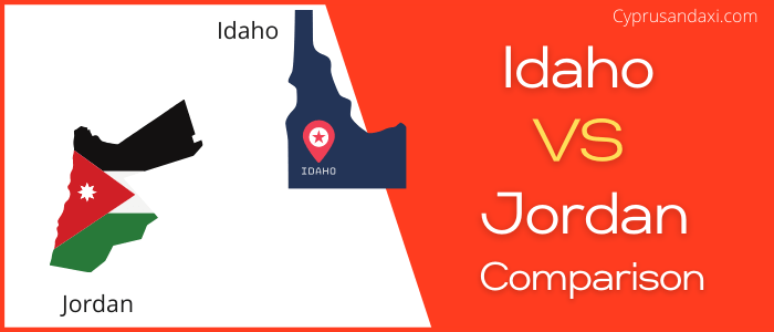 Is Idaho bigger than Jordan