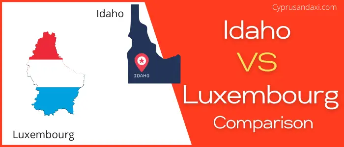 Is Idaho bigger than Luxembourg