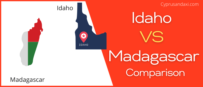 Is Idaho bigger than Madagascar