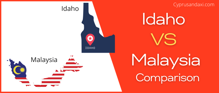 Is Idaho bigger than Malaysia