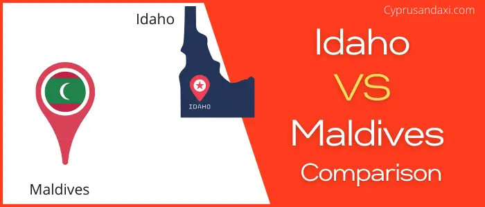 Is Idaho bigger than Maldives