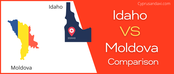 Is Idaho bigger than Moldova