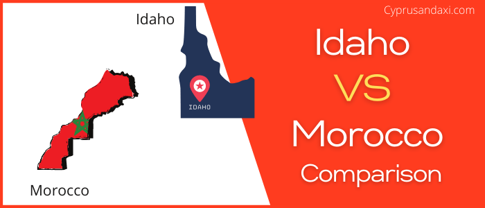 Is Idaho bigger than Morocco
