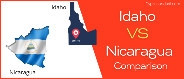 Is Idaho bigger than Nicaragua