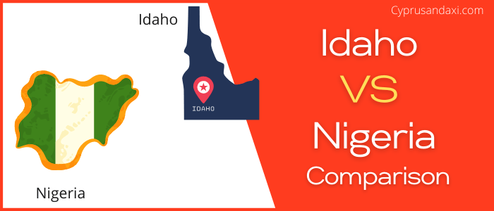 Is Idaho bigger than Nigeria