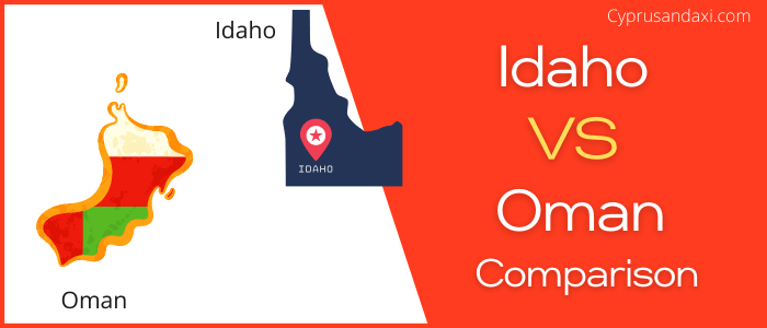 Is Idaho bigger than Oman