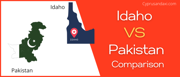 Is Idaho bigger than Pakistan