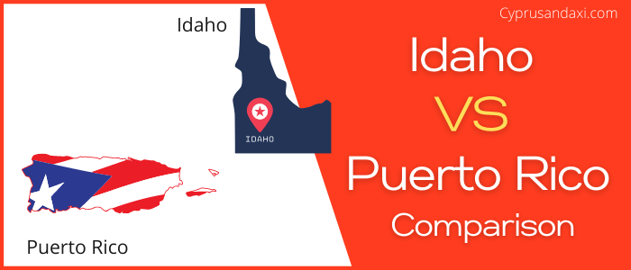 Is Idaho bigger than Puerto Rico