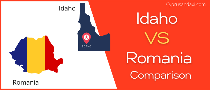 Is Idaho bigger than Romania