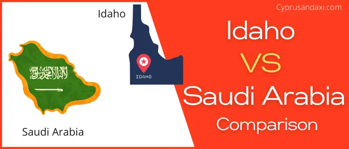 Is Idaho bigger than Saudi Arabia