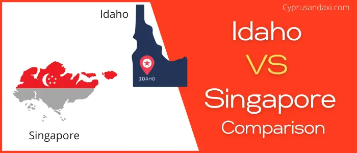 Is Idaho bigger than Singapore
