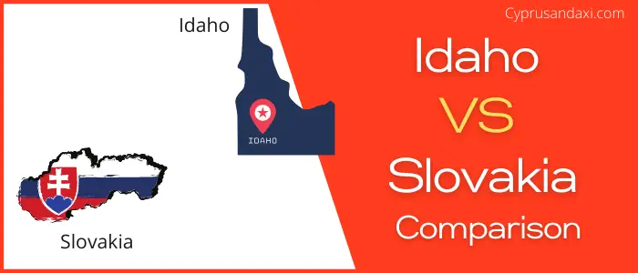 Is Idaho bigger than Slovakia