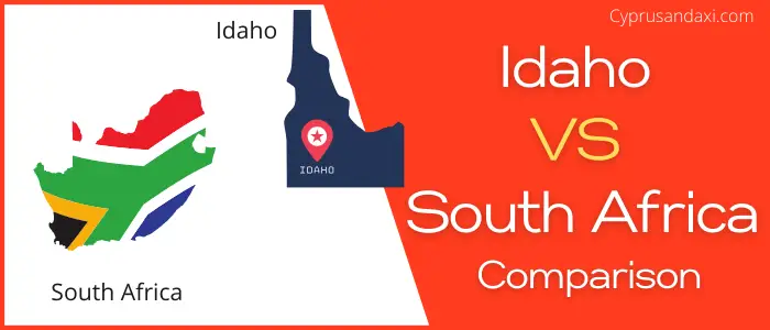 Is Idaho bigger than South Africa