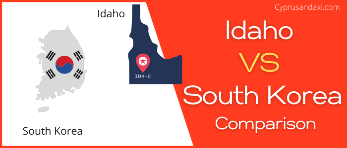 Is Idaho bigger than South Korea