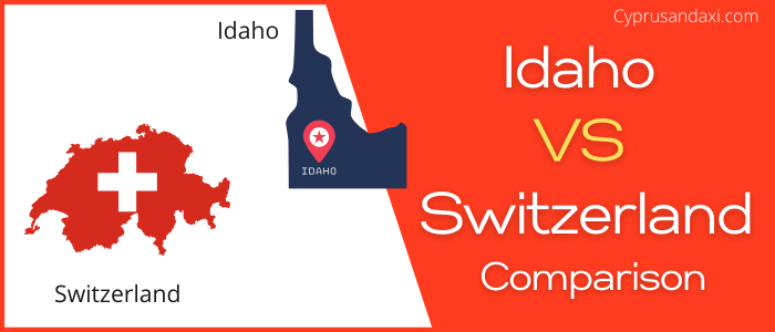 Is Idaho bigger than Switzerland