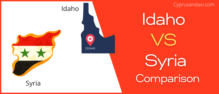 Is Idaho bigger than Syria