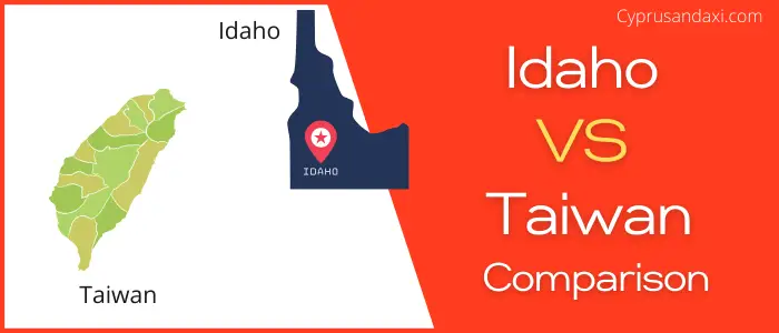 Is Idaho bigger than Taiwan