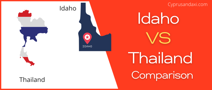Is Idaho bigger than Thailand