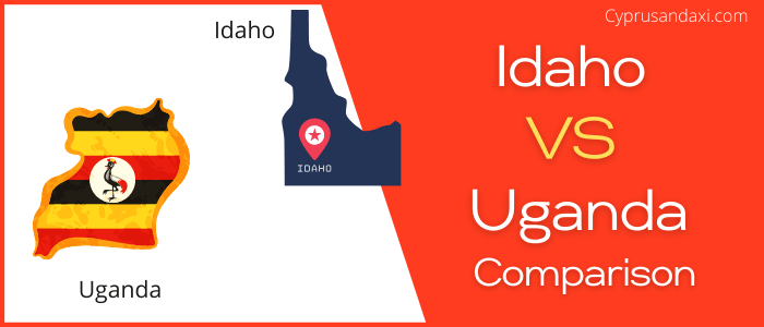 Is Idaho bigger than Uganda