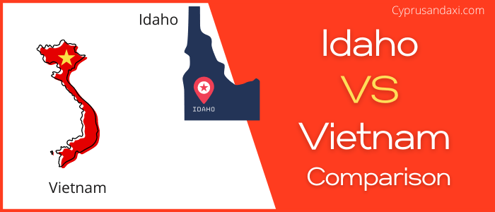Is Idaho bigger than Vietnam