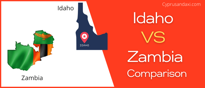 Is Idaho bigger than Zambia
