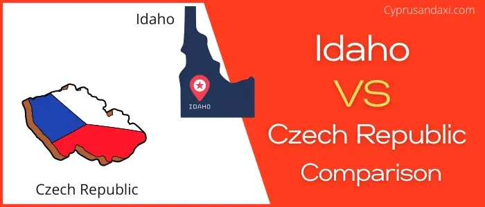 Is Idaho bigger than the Czech Republic