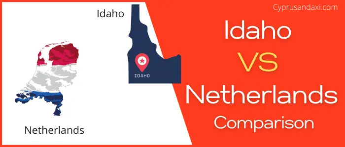 Is Idaho bigger than the Netherlands