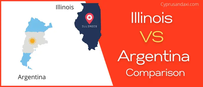 Is Illinois bigger than Argentina