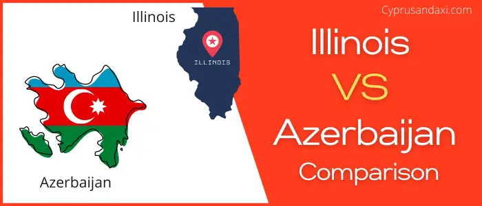 Is Illinois bigger than Azerbaijan