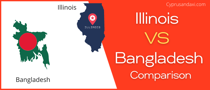 Is Illinois bigger than Bangladesh