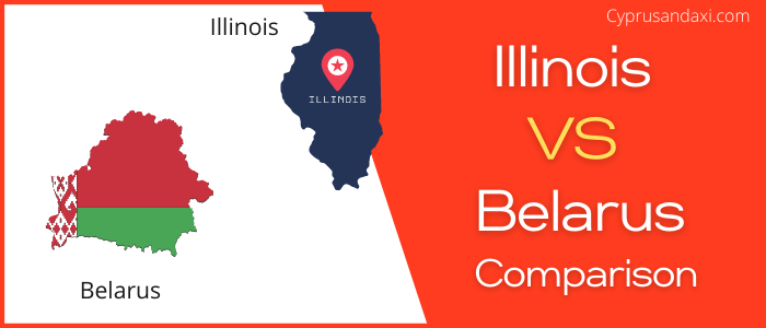 Is Illinois bigger than Belarus