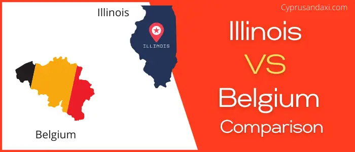 Is Illinois bigger than Belgium