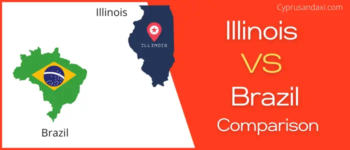 Is Illinois bigger than Brazil