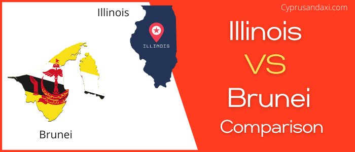 Is Illinois bigger than Brunei