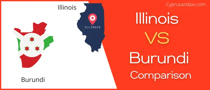 Is Illinois bigger than Burundi
