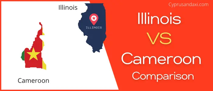 Is Illinois bigger than Cameroon