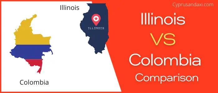 Is Illinois bigger than Colombia
