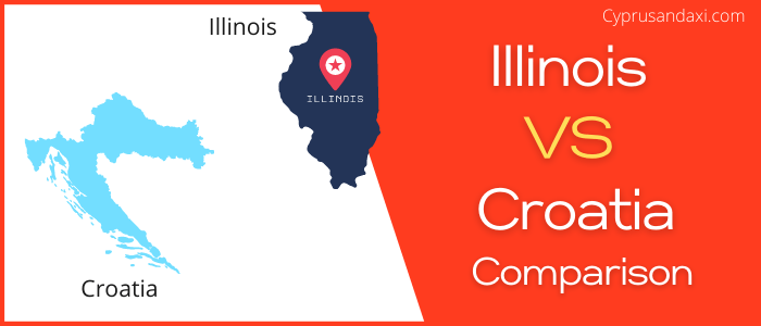 Is Illinois bigger than Croatia