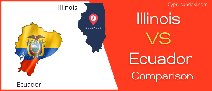 Is Illinois bigger than Ecuador