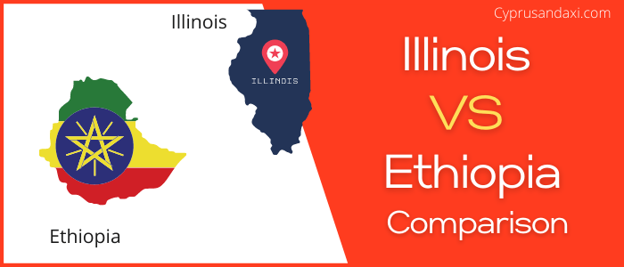 Is Illinois bigger than Ethiopia
