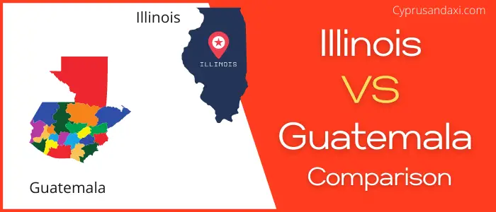 Is Illinois bigger than Guatemala