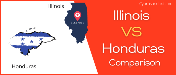 Is Illinois bigger than Honduras