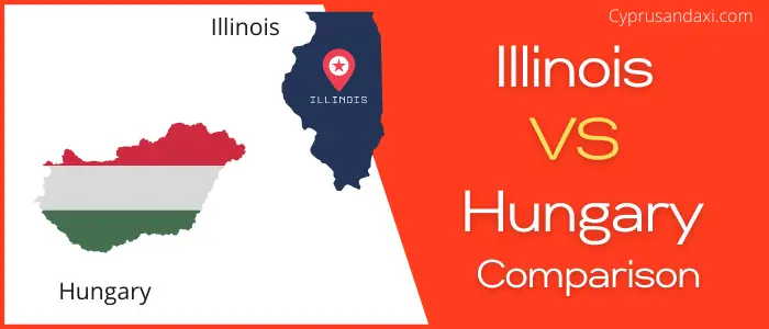Is Illinois bigger than Hungary